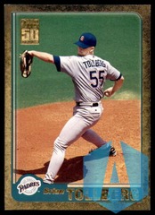 2001 Topps GOLD #713 Brian Tollberg 0505/2001 - San Diego Padres
